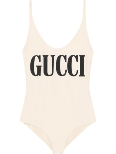 Gucci Printed Stretch Bodysuit In White