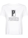 Proenza Schouler Pswl Printed Cotton-jersey T-shirt In White