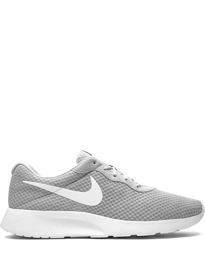 Nike Men's Tanjun Casual Sneakers From Finish Line In Wolf Grey/white