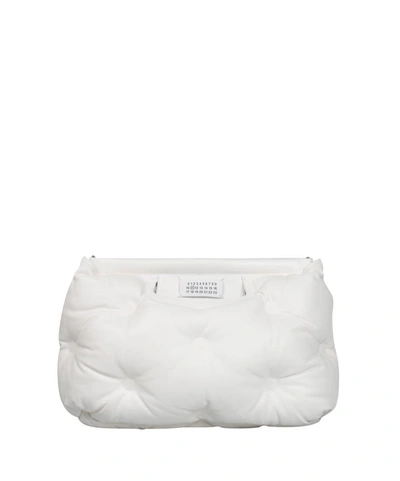 Maison Margiela Glam Slam Padded Leather Clutch In White