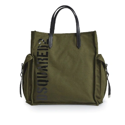 Dsquared2 Green Fabric Tote