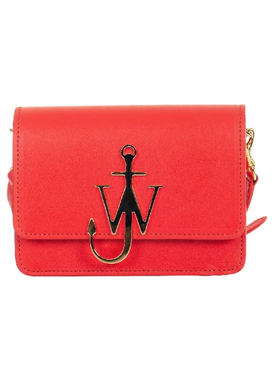 Jw Anderson Red Leather Shoulder Bag