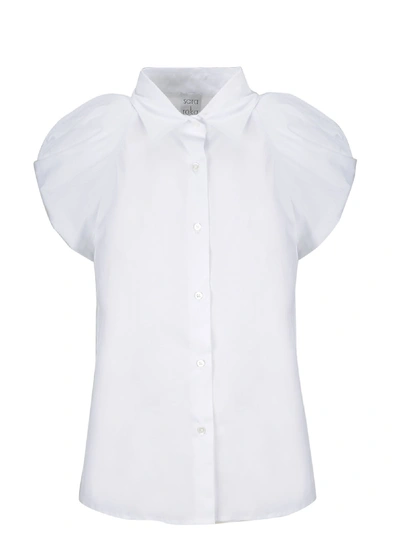 Sara Roka White Cotton Shirt