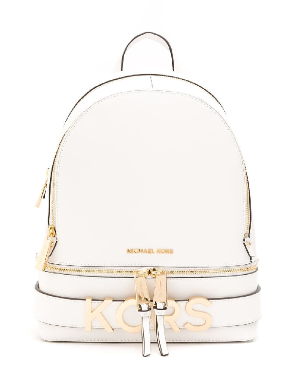 mk white backpack