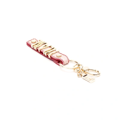 Alviero Martini 1a Classe Pink Leather Key Chain