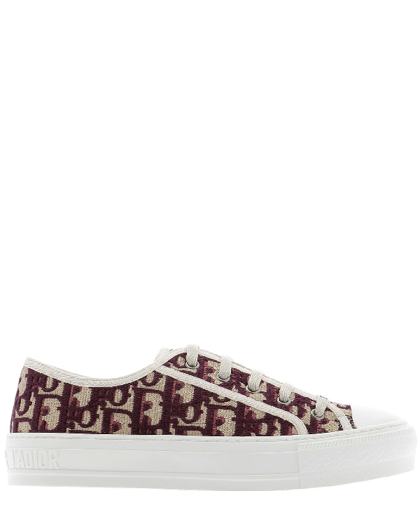 burgundy dior sneakers