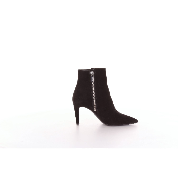 michael kors black suede ankle boots