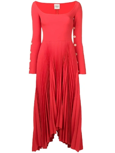 A.w.a.k.e. Women's Pss19d03red Red Polyester Dress