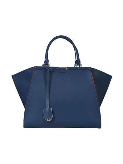 Fendi Women's Blue Leather Shoulder Bag