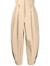 Givenchy High-rise Canvas Tapered Trousers In Beige