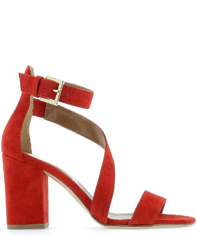 Paris Texas Women's Red Leather Sandals