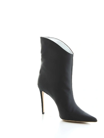 Aldo Castagna Women's Elise142black Black Leather Ankle Boots