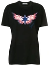 Givenchy Star Flame Printed T In Black