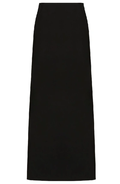 Valentino Black Cotton Skirt