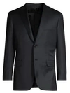 Brioni Wool Blazer In Navy