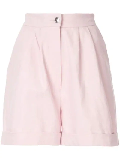 Etre Cecile Denim Lula Shorts In Pink