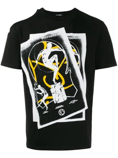Raf Simons Performers Printed T-shirt In Black