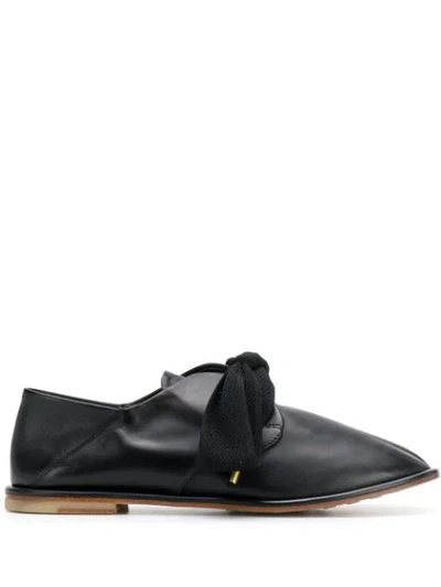 Agl Attilio Giusti Leombruni Bow-detail Loafers In Black