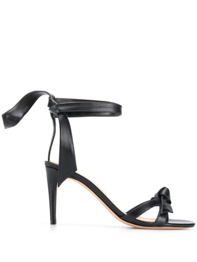 Alexandre Birman Tie Detail Heeled Sandals In Black