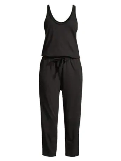 Atm Anthony Thomas Melillo High Torsion Popover Jumpsuit In Black