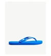 Calvin Klein Logo Flip-flops In 446 Duke Blue