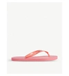 Calvin Klein Logo Flip-flops In 652 Flamingo