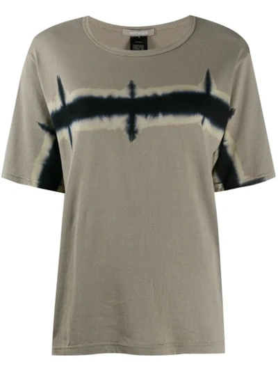 Suzusan Horizon Print T-shirt In Grey