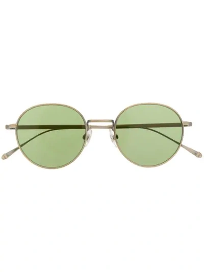 Matsuda Round Tinted Sunglasses In Gold