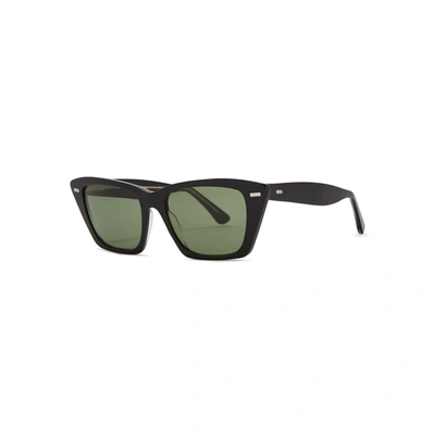 Acne Studios Ingridh Black Cat-eye Sunglasses In D-frame Acetate Sunglasses