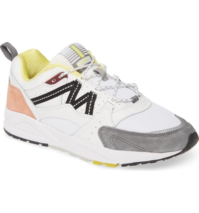 Karhu Men's Fusion 2.0 Leather & Suede Low-top Sneakers In Bright White / Wild Dove