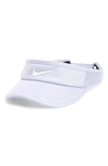 Nike Court Aerobill Tennis Visor In Oxygen Purple/ White