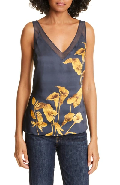 Ted Baker Innah Fantasia-print Camisole Top In Dark Blue