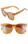 Quay Women's After Hours Square Sunglasses, 57mm In Orange Tort / Brown