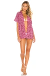 Acacia Swimwear Acacia Mombasa Button Up In Pink. In Pink Batik