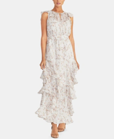 Rachel Rachel Roy Amelie Floral-print Ruffled Maxi Dress In Ivory Floral