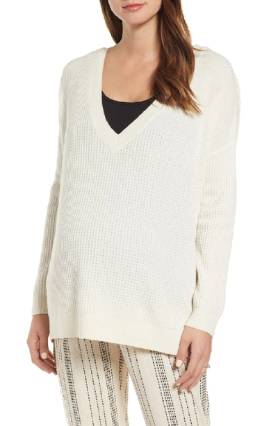 Hatch Easy V-neck Sweater In Ivory