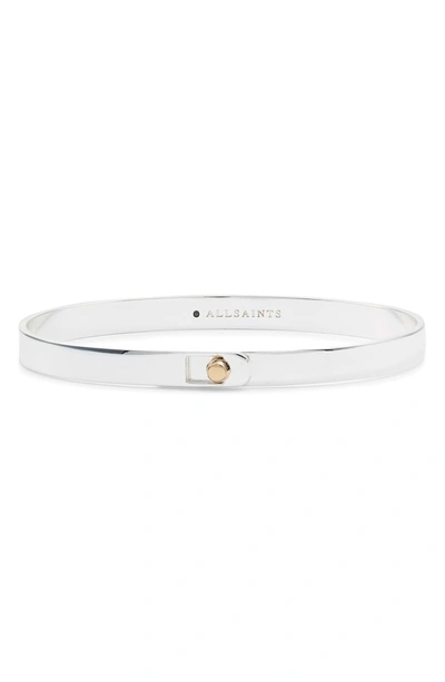 Allsaints Punk Stud Bangle (nordstrom Exclusive) In Silver/ Gold
