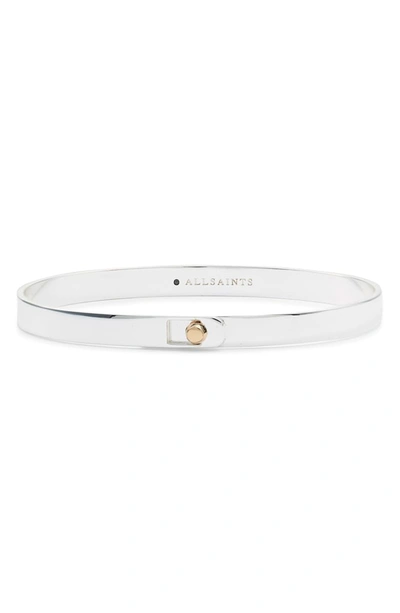 Allsaints Punk Stud Bangle nordstrom Exclusive In Silver Gold