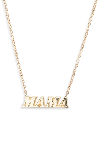 Ariel Gordon Jewelry Mama Name It Necklace In Yellow Gold