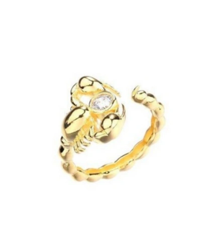 Noir Gold Plated Scorpion Ring