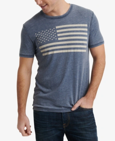 Lucky Brand Men's Usa Flag Short Sleeve Graphic T-shirt In American Navy