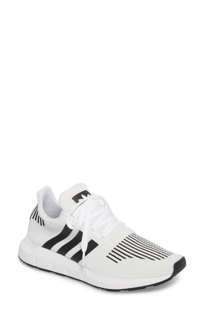 Adidas Originals Swift Run Sneaker In White/ Core Black/ Grey