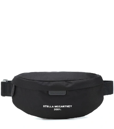 Stella Mccartney Falabella Logo Nylon Belt Bag In Black