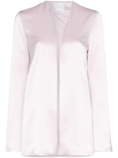 Galvan Bell-sleeved Evening Jacket In Pink