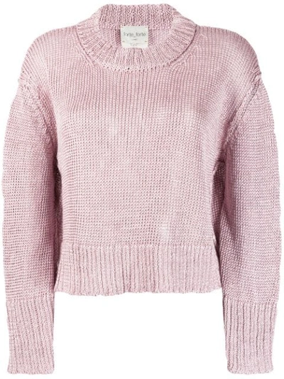 Forte Forte Cropped Jumper - Pink