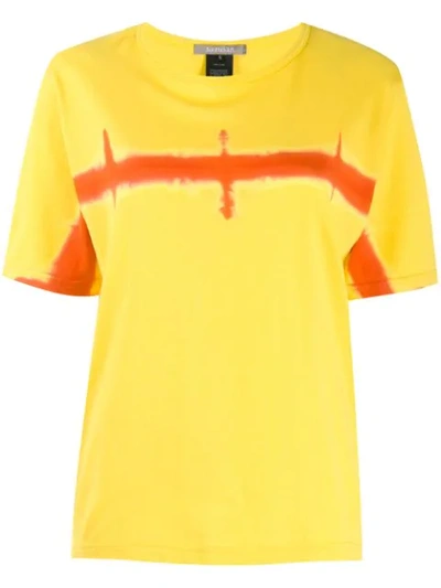 Suzusan Horizon Print T-shirt In Yellow