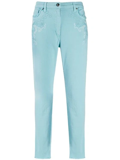 Etro Embroidered Jeans - Blue