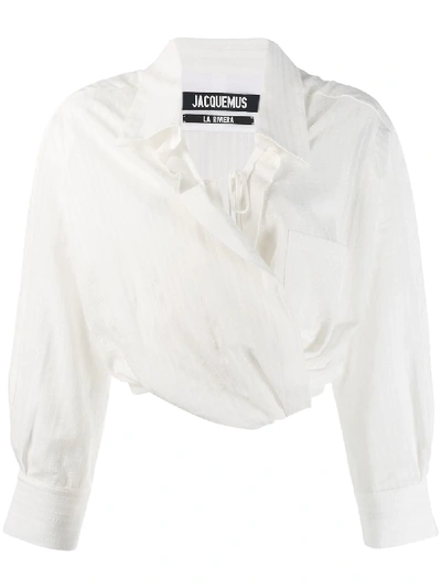 Jacquemus Cropped-hemd - Weiss In White