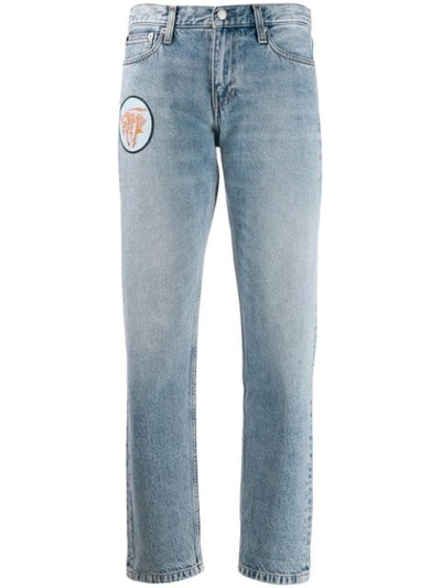 Calvin Klein Multi-patches Boyfriend Jeans - Blue