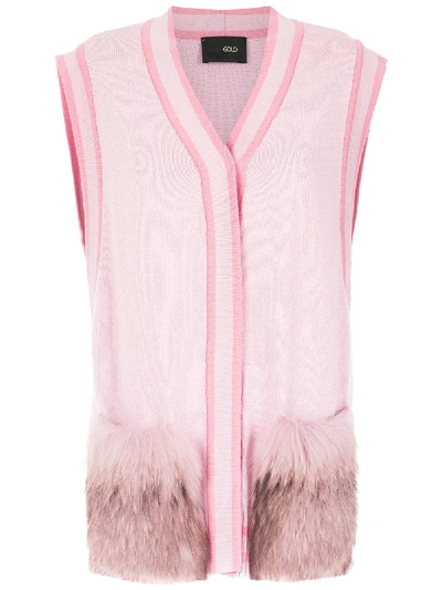 Andrea Bogosian Knitted Vest - Pink